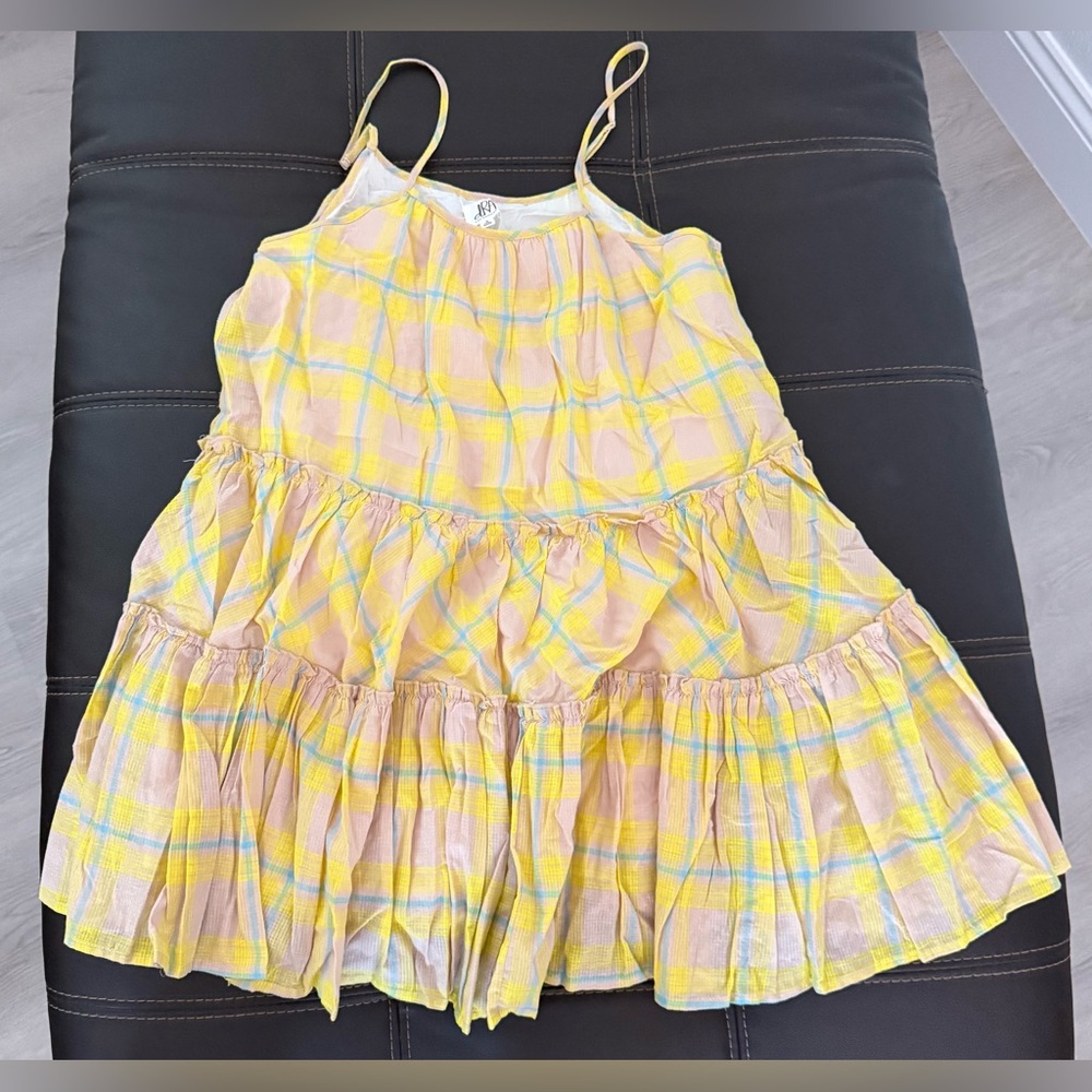 DRA LOS ANGELES YELLOW SHORT DRESS SPAGHETTI STRAP